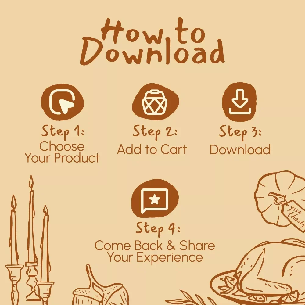 Tackle the Turkey Chaos – Thanksgiving Cleanup Checklist | Digital Download for Easy Post-Dinner Cleanup & Organization Tips