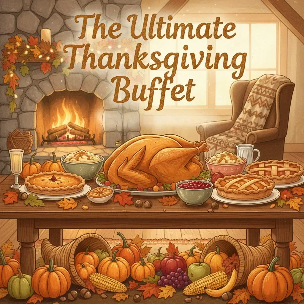 The Ultimate Thanksgiving Buffet Checklist | Printable Holiday Party Planner | Digital Download for Easy Entertaining | The Best Way to Serve Thanksgiving Buffet Style