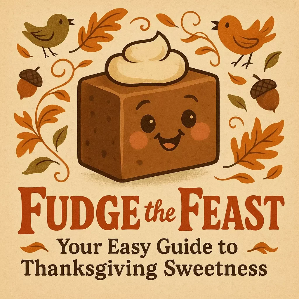 Fudge the Feast: Your Easy Guide to Thanksgiving Sweetness | Digital Download eBook, Thanksgiving Dessert Recipes, AI Cooking Tips, Holiday Fudge Making Guide