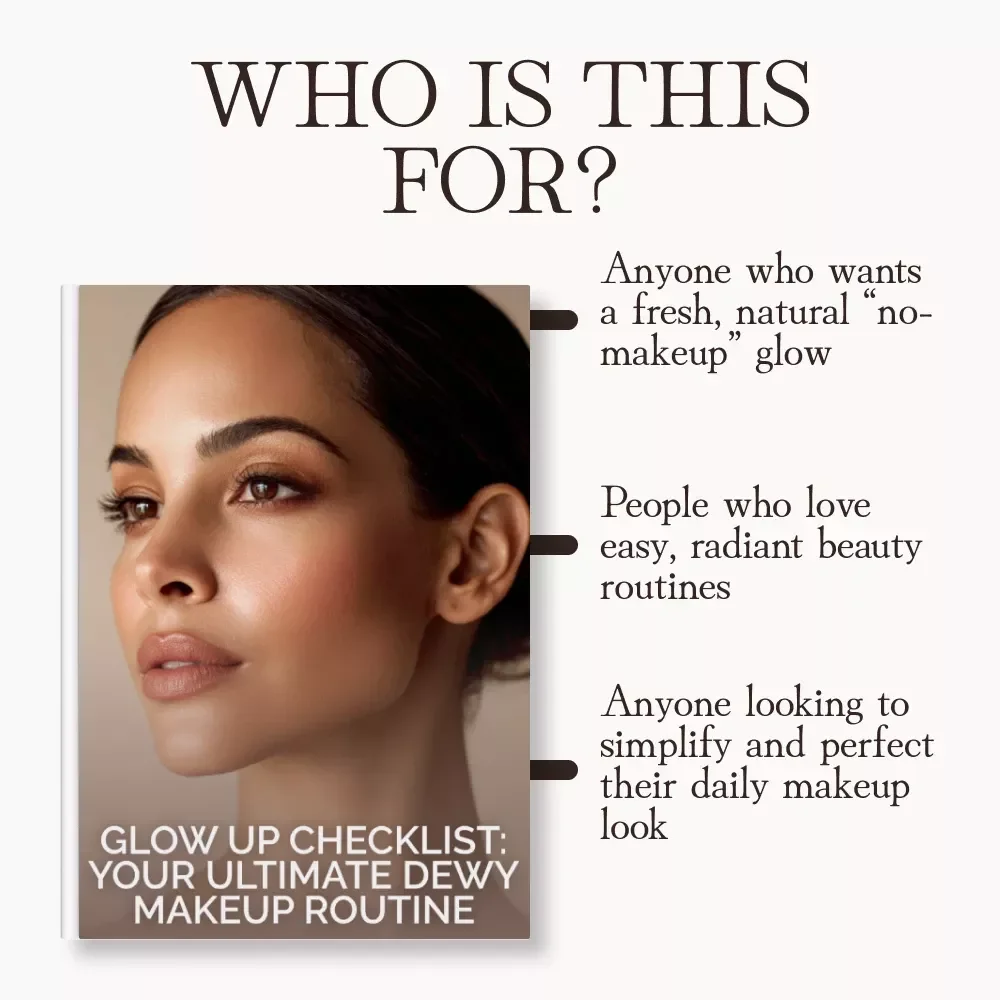 Glow Up Checklist: Your Ultimate Dewy Makeup Routine | Radiant Skin eBook | Flawless Glowy Makeup Guide | Hydrating Skin Prep & Beauty Routine Digital Download