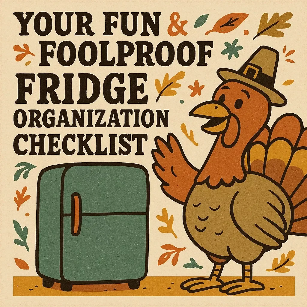 Your Fun & Foolproof Fridge Organization Checklist | Printable Digital Download for Easy Kitchen Storage & Tips for Organizing Leftovers in the Fridge