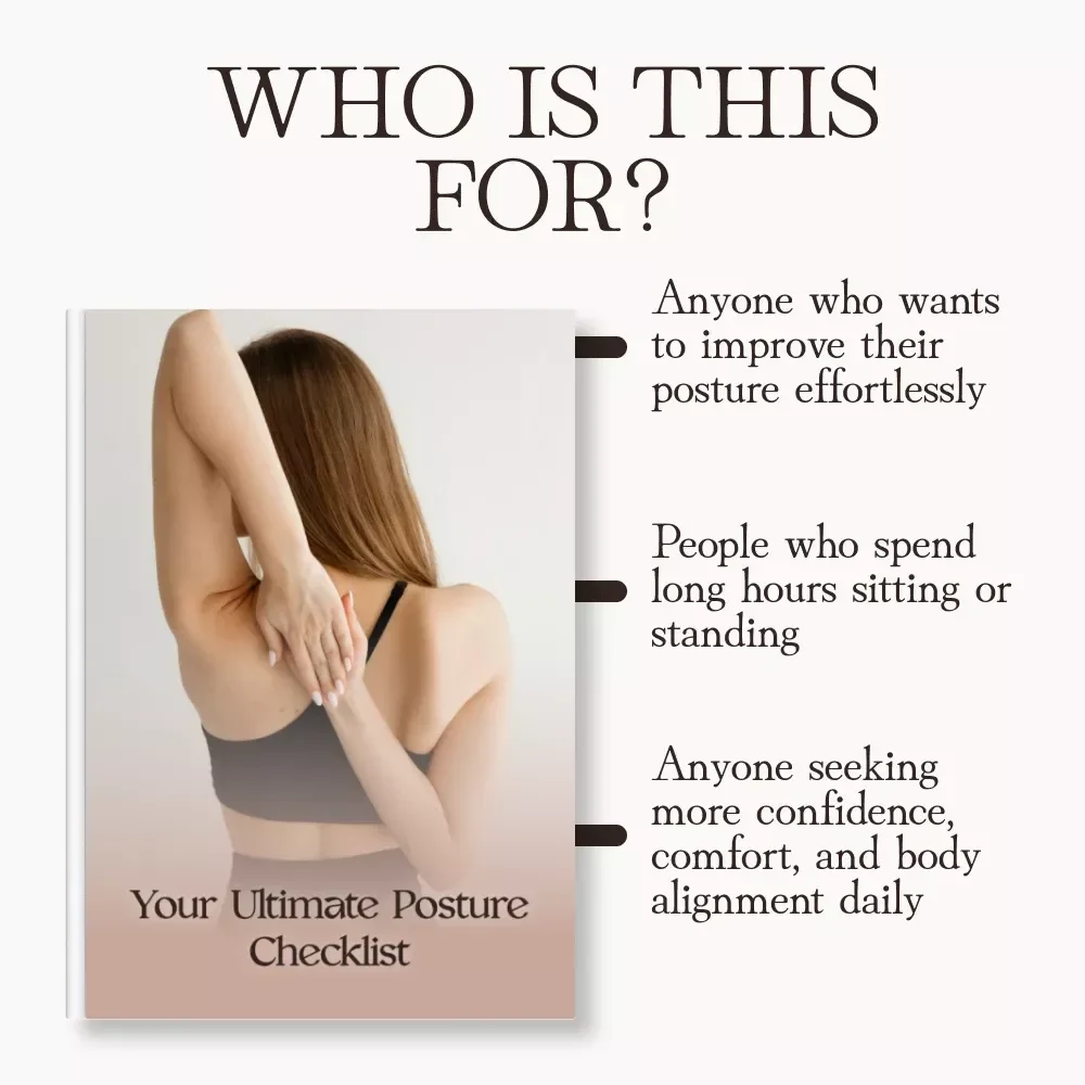 Your Ultimate Posture Checklist | Digital Download Guide for Perfect Posture, Confidence & Pain-Free Living