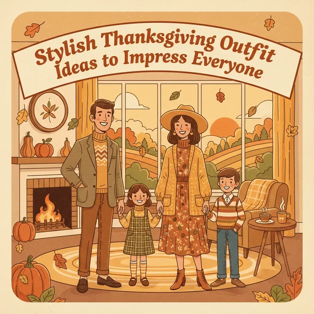 Stylish Thanksgiving Outfit Ideas to Impress Everyone | Thanksgiving Outfit Ideas eBook | Fall Fashion Guide for Women & Men | Digital Download for Holiday Style Inspiration