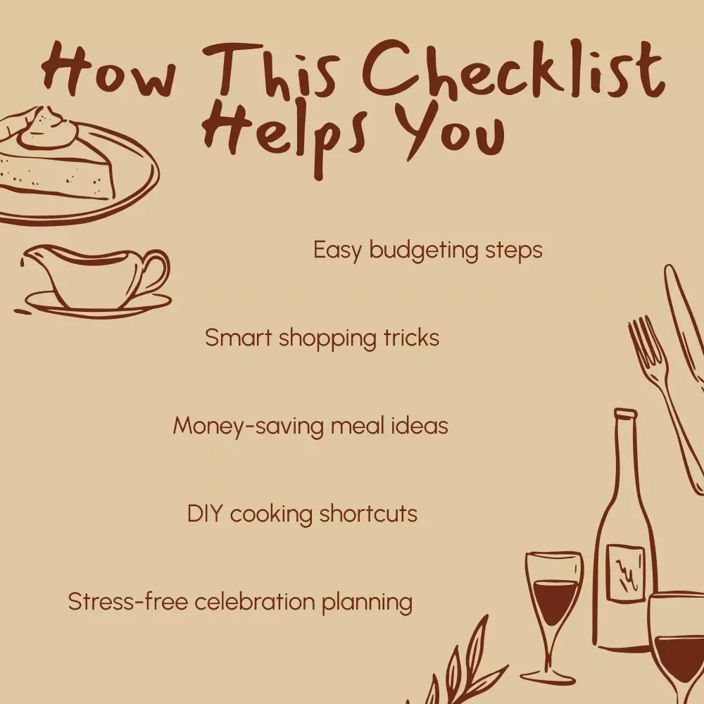 Thanksgiving Dinner Budget Checklist: Feast Without Breaking the Bank | Printable Budget Planner for Thanksgiving Dinner | Digital Download for Smart Holiday Savings