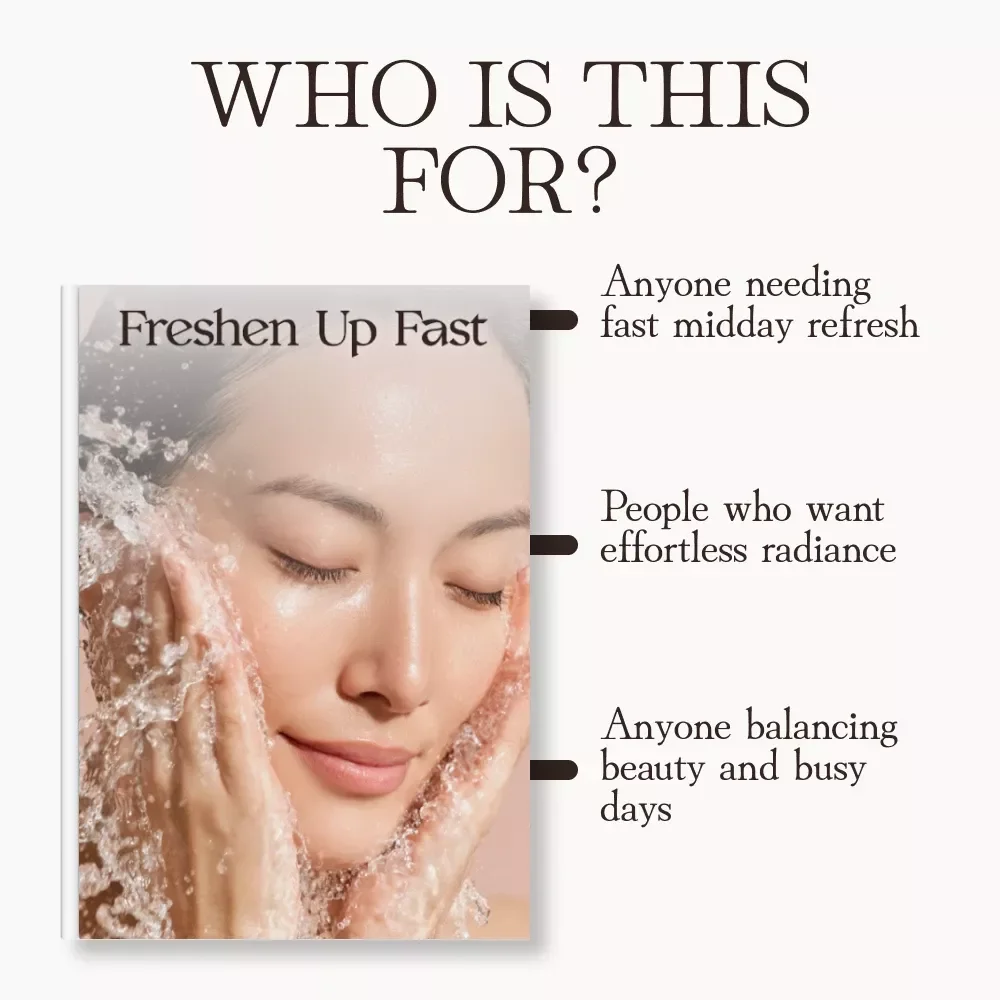 Freshen Up Fast | Makeup Refresh Guide for Busy Women | Best Way to Refresh Makeup During the Day | Instant Midday Touch-Up eBook for Flawless Skin