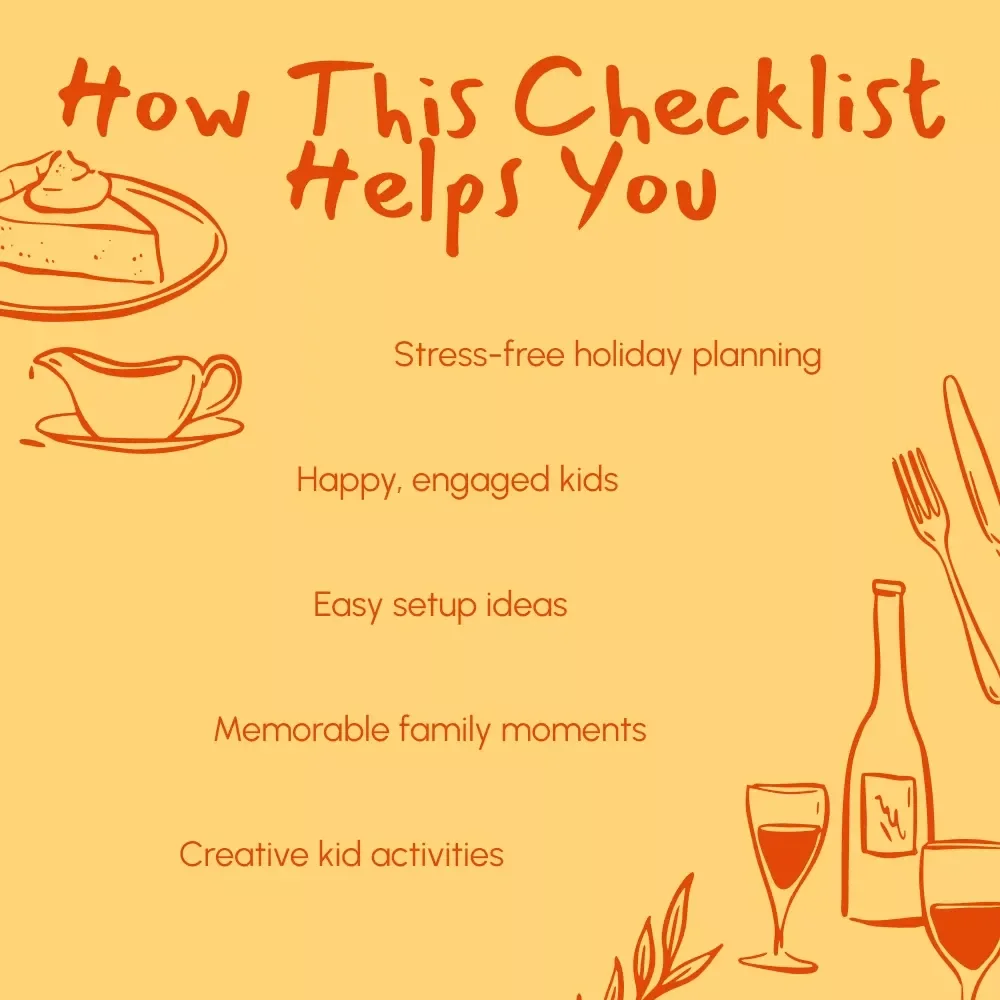 The Family-Friendly Thanksgiving Hosting Checklist | Printable Digital Download for Parents | Easy Tips for Hosting Thanksgiving with Kids