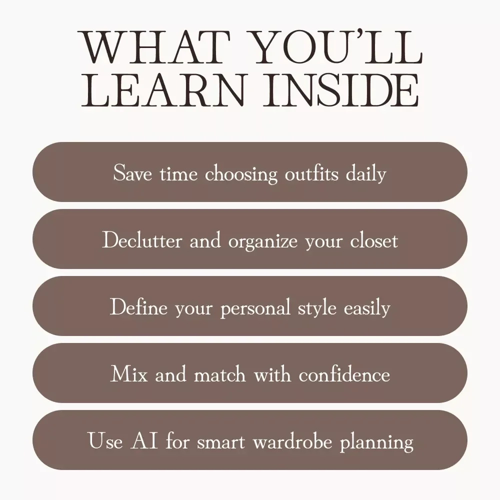 Capsule Wardrobe Made Simple | Minimalist Fashion eBook | Digital Guide to Curating Your Timeless Style | AI-Powered Wardrobe Planner | Sustainable Closet Checklist Download
