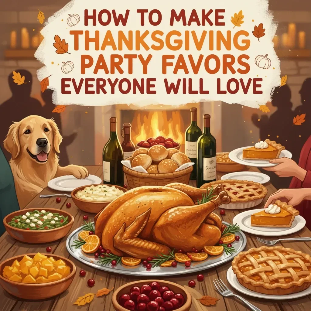 How to Make Thanksgiving Party Favors Everyone Will Love | DIY Thanksgiving eBook, Holiday Party Ideas, Digital Download Guide for Creative Favor Making