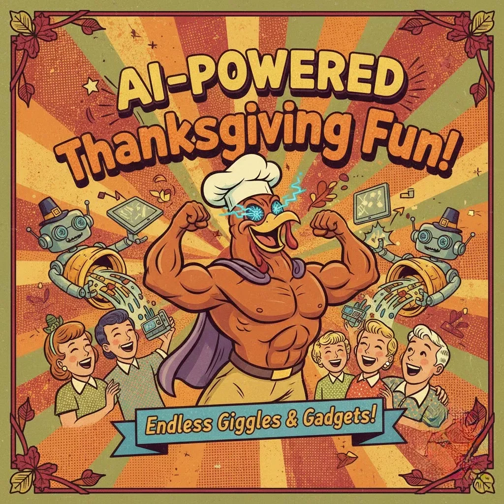 AI-Powered Thanksgiving Fun | How to Use AI to Plan Intentional Thanksgiving Activities | Printable Digital Checklist for Family Holiday Planning