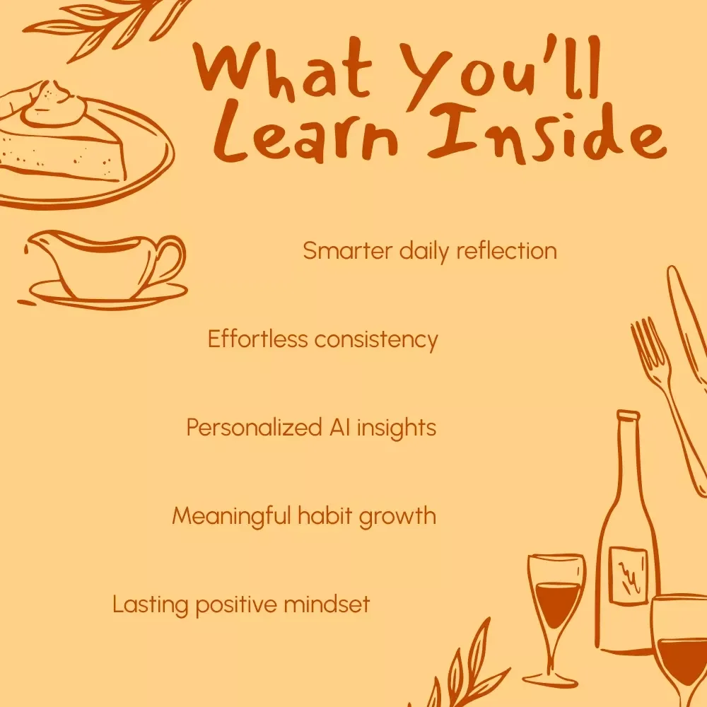How to Use AI to Track Gratitude Daily | Digital Guide for Mindful Living, Journaling & Personal Growth | Printable & Downloadable eBook for Daily Reflection