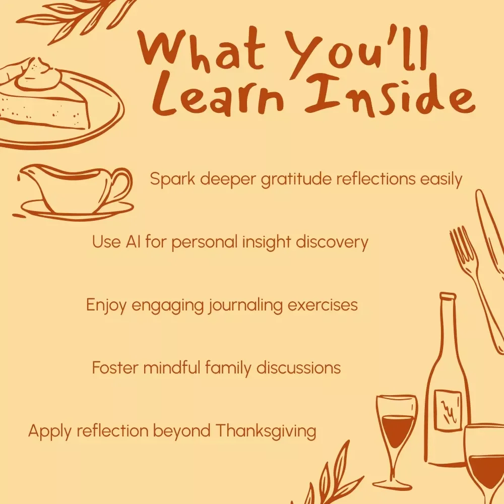 Using AI to Explore the Philosophy of Thanksgiving | Digital Guide on How to Use AI to Explore Philosophical Questions of Thanksgiving | Gratitude & Reflection eBook