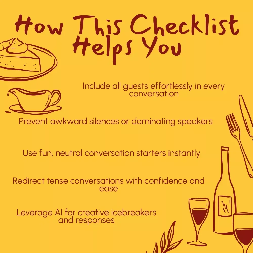 Balancing Conversation Among Guests – Digital Guide, eBook & Checklist for Hosting, Icebreakers, and Engaging Group Discussions