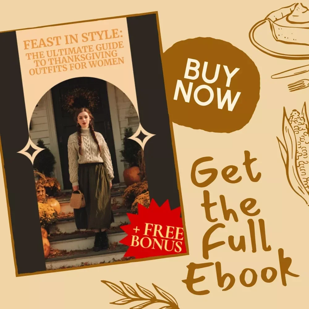 Feast in Style: The Ultimate Guide to Thanksgiving Outfits for Women | Digital Fashion eBook | Holiday Style Inspiration & Outfit Planning Guide | Thanksgiving Outfit Women Tips & Ideas