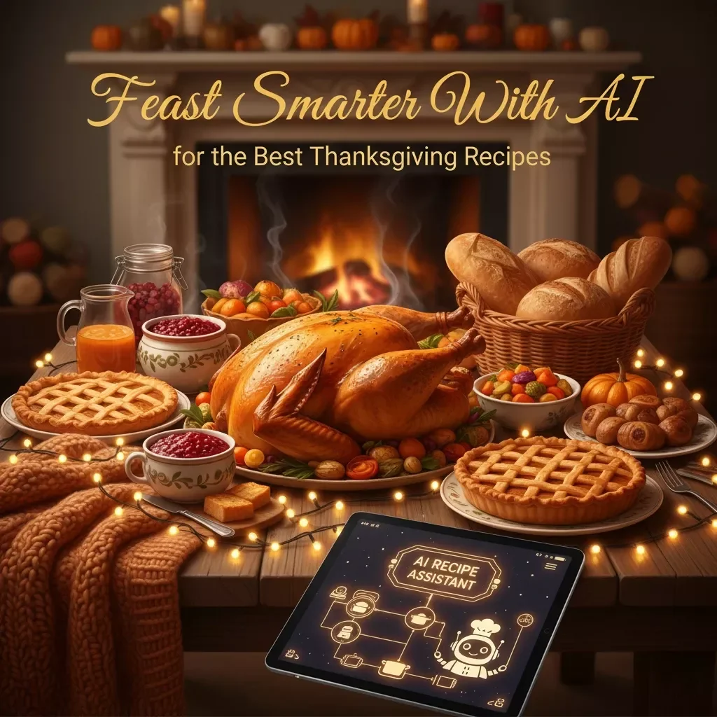 Feast Smarter With AI for the Best Thanksgiving Recipes – Ultimate Digital Guide, eBook & Checklist for AI-Powered Menus, Classic & Modern Dishes, Personalized Holiday Cooking