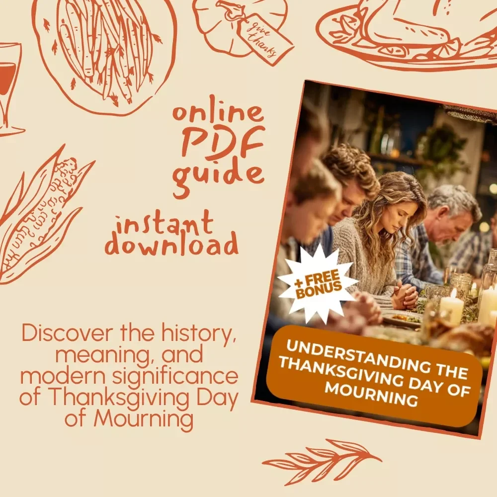 Understanding the Thanksgiving Day of Mourning | Educational eBook, Digital Download, Indigenous History Guide, Cultural Awareness Resource for Teachers & Learners