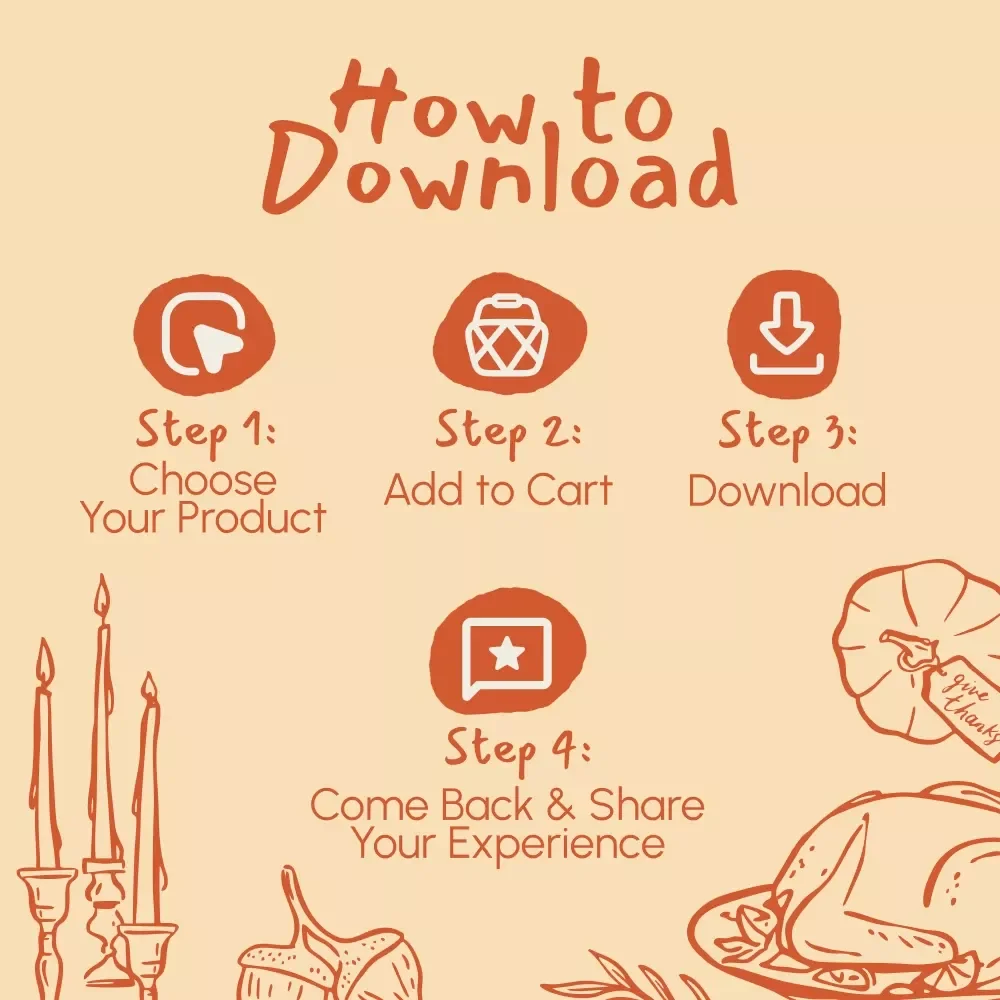 Gratitude & Growth: Reflecting on Your Year This Thanksgiving | Digital eBook Guide for Self-Reflection, Gratitude Journaling, and Personal Growth | How to Reflect on the Year During Thanksgiving