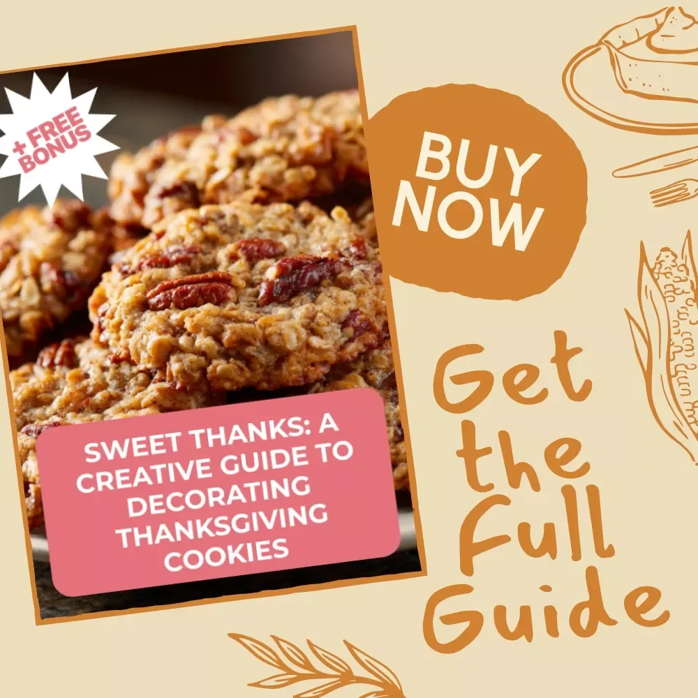 Sweet Thanks: A Creative Guide to Decorating Thanksgiving Cookies | Digital Download eBook for Beginners & Bakers | How to Decorate Thanksgiving Cookies Step-by-Step