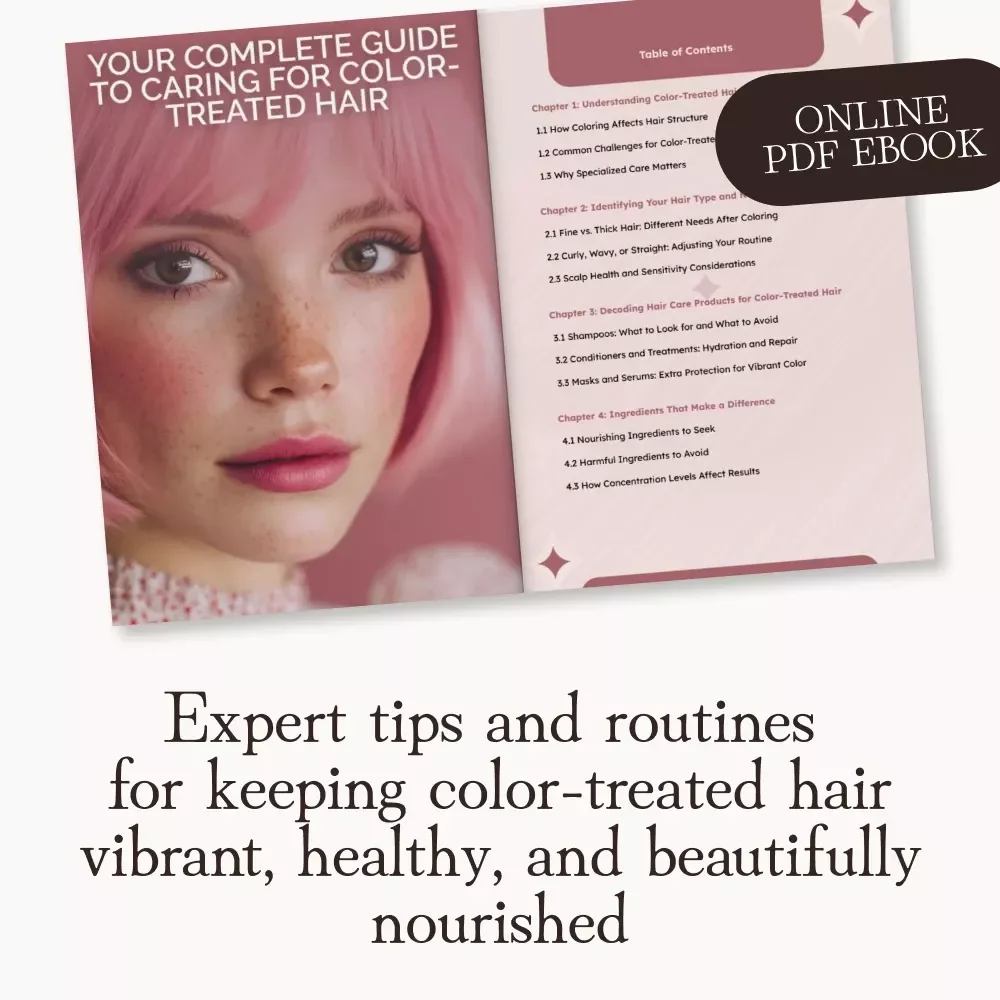 Your Complete Guide to Caring for Color-Treated Hair | eBook for Vibrant, Healthy Locks | How to Choose Hair Care Products for Color-Treated Hair