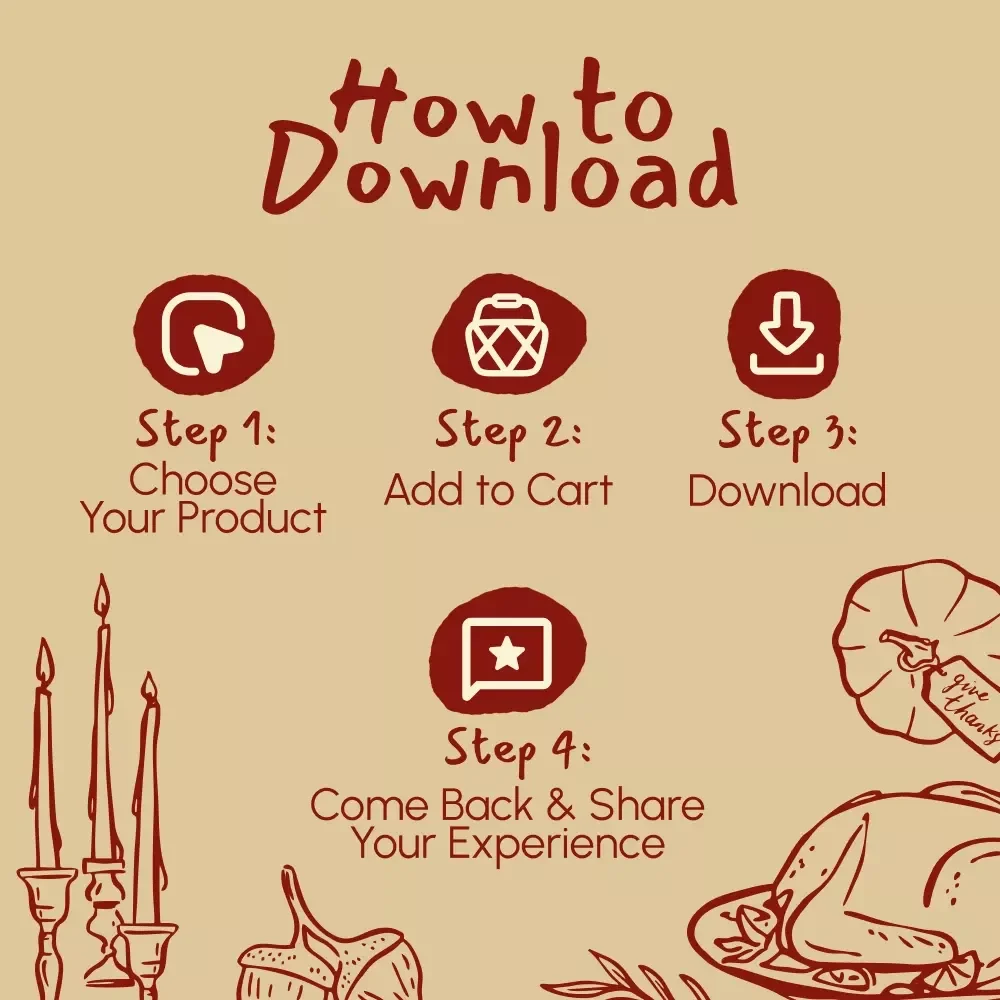 The Perfect Thanksgiving Guest List Checklist | Digital Download | Holiday Planning Guide for a Stress-Free and Enjoyable Thanksgiving