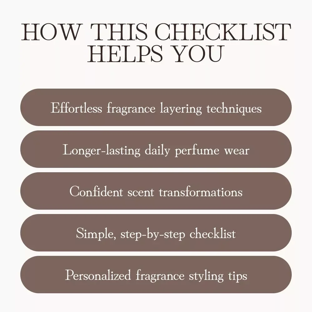 Day to Night Fragrance Transition Checklist | Perfume Layering Guide | Digital Download | How to Go from Office Chic to Evening Allure | Perfume Tips eBook | Fragrance Routine Planner | Printable Self-Care Checklist