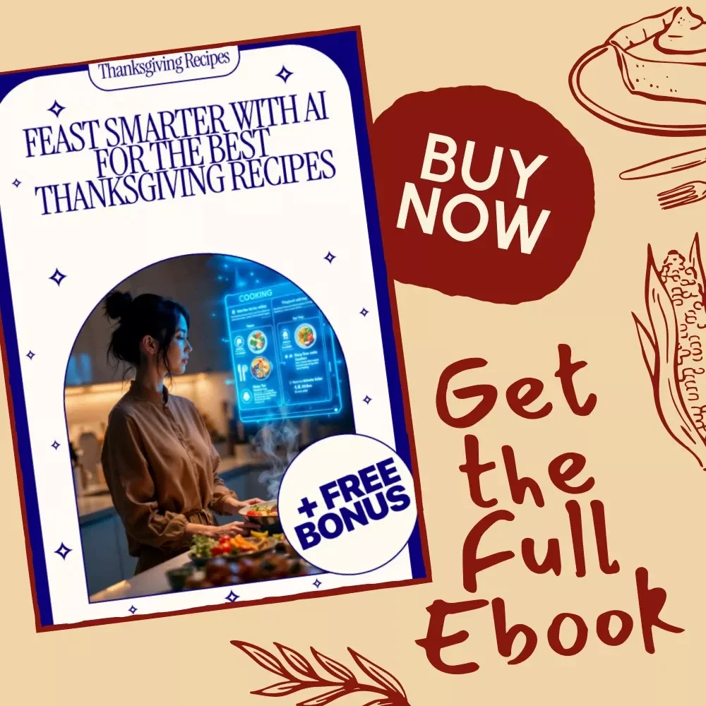 Feast Smarter With AI for the Best Thanksgiving Recipes – Ultimate Digital Guide, eBook & Checklist for AI-Powered Menus, Classic & Modern Dishes, Personalized Holiday Cooking