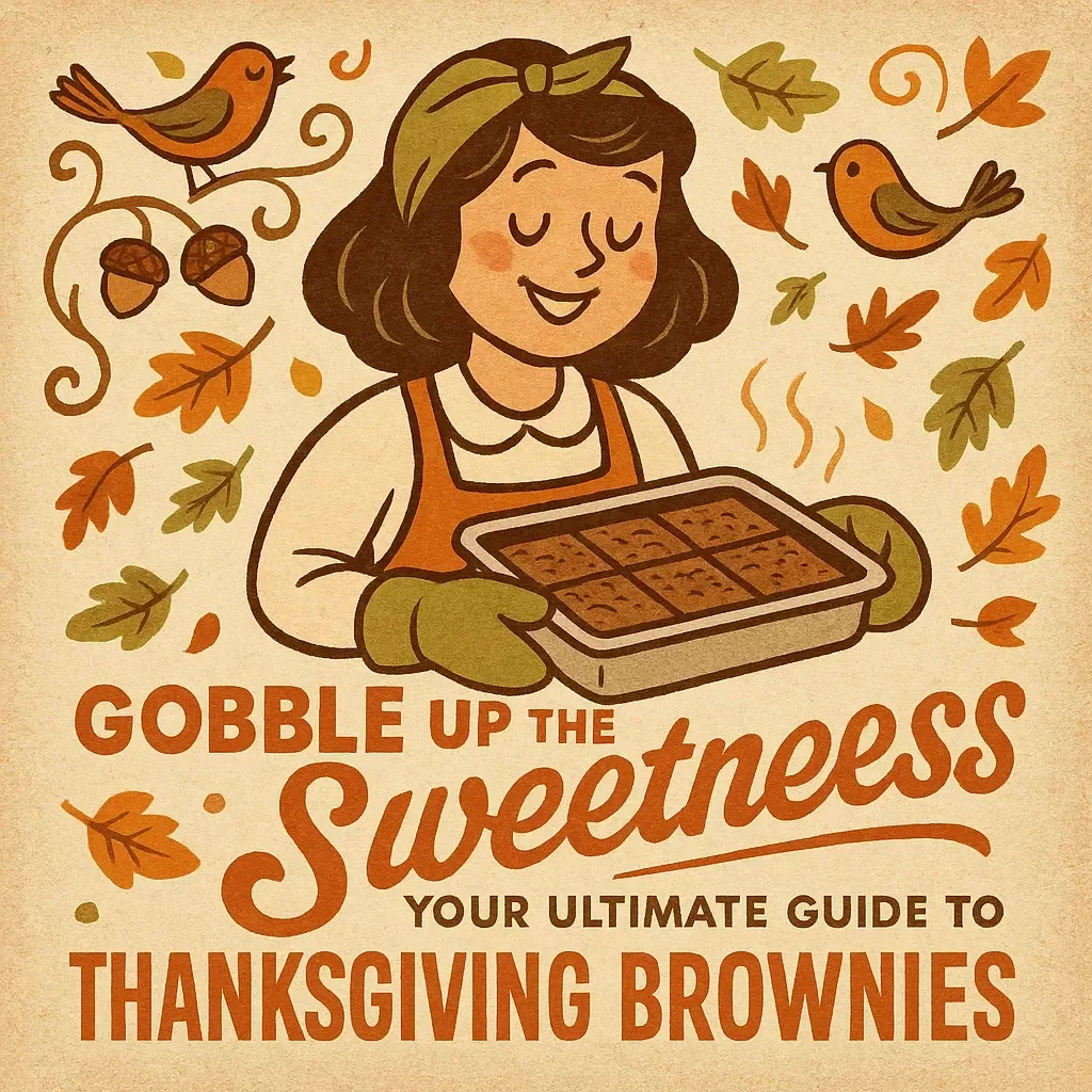 Gobble Up the Sweetness: Your Ultimate Guide to Thanksgiving Brownies | How to Make Thanksgiving Brownies | Digital Baking eBook, Holiday Dessert Guide, Printable PDF