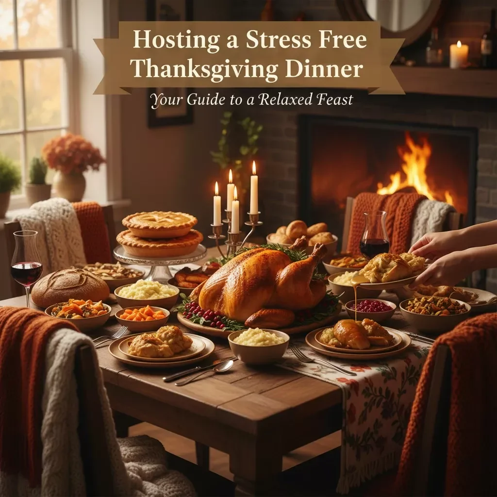 Hosting a Stress Free Thanksgiving Dinner | Printable Holiday Planner, Digital Download Guide, Thanksgiving Hosting eBook, Stress-Free Holiday Checklist