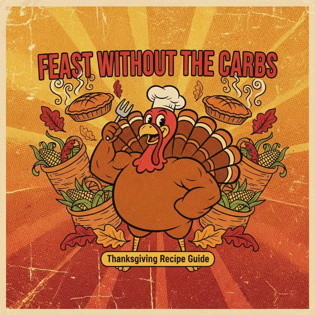 Feast Without the Carbs | Low-Carb Thanksgiving Dinner eBook | Digital Download Guide for Keto-Friendly Holiday Meals