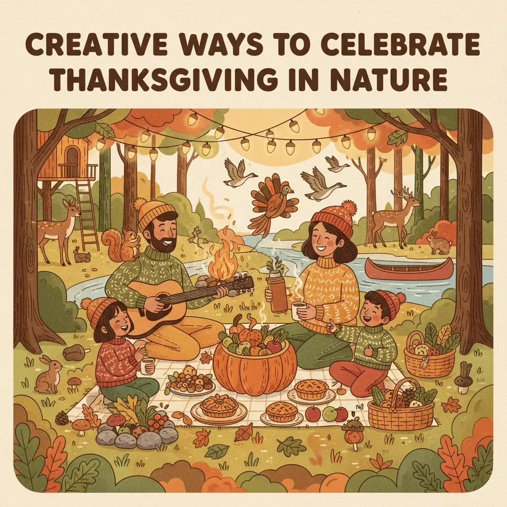 Creative Ways to Celebrate Thanksgiving in Nature | Outdoor Thanksgiving Activities eBook | Family-Friendly Digital Download for Memorable Outdoor Celebrations