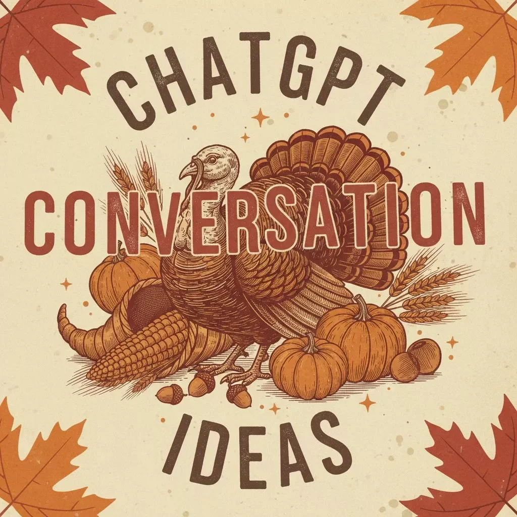 ChatGPT Conversation Ideas Checklist – How to Ask ChatGPT for Conversation Starter Ideas, Icebreakers, Family & Group Questions, eBook Digital Download