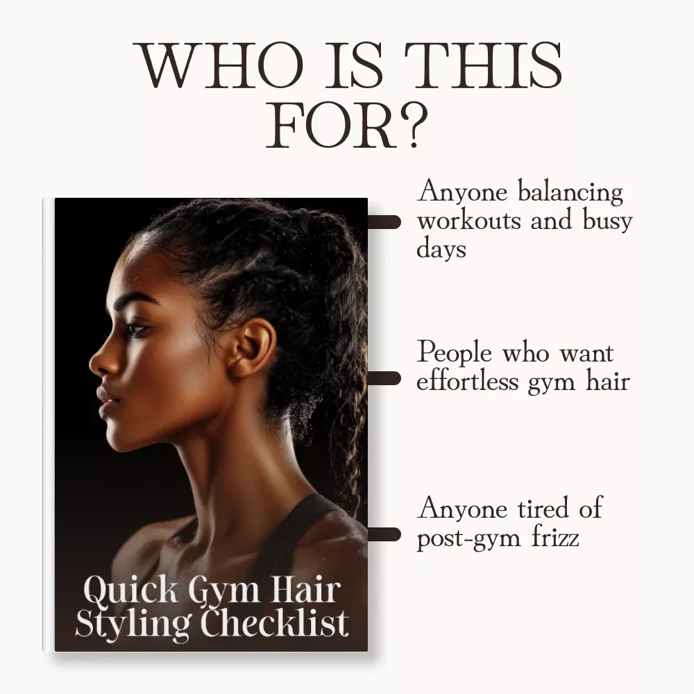Quick Gym Hair Styling Checklist | Printable Guide for Effortless Workout Hair | Digital Download for Fitness Beauty Routines | How to Style Hair for a Workout