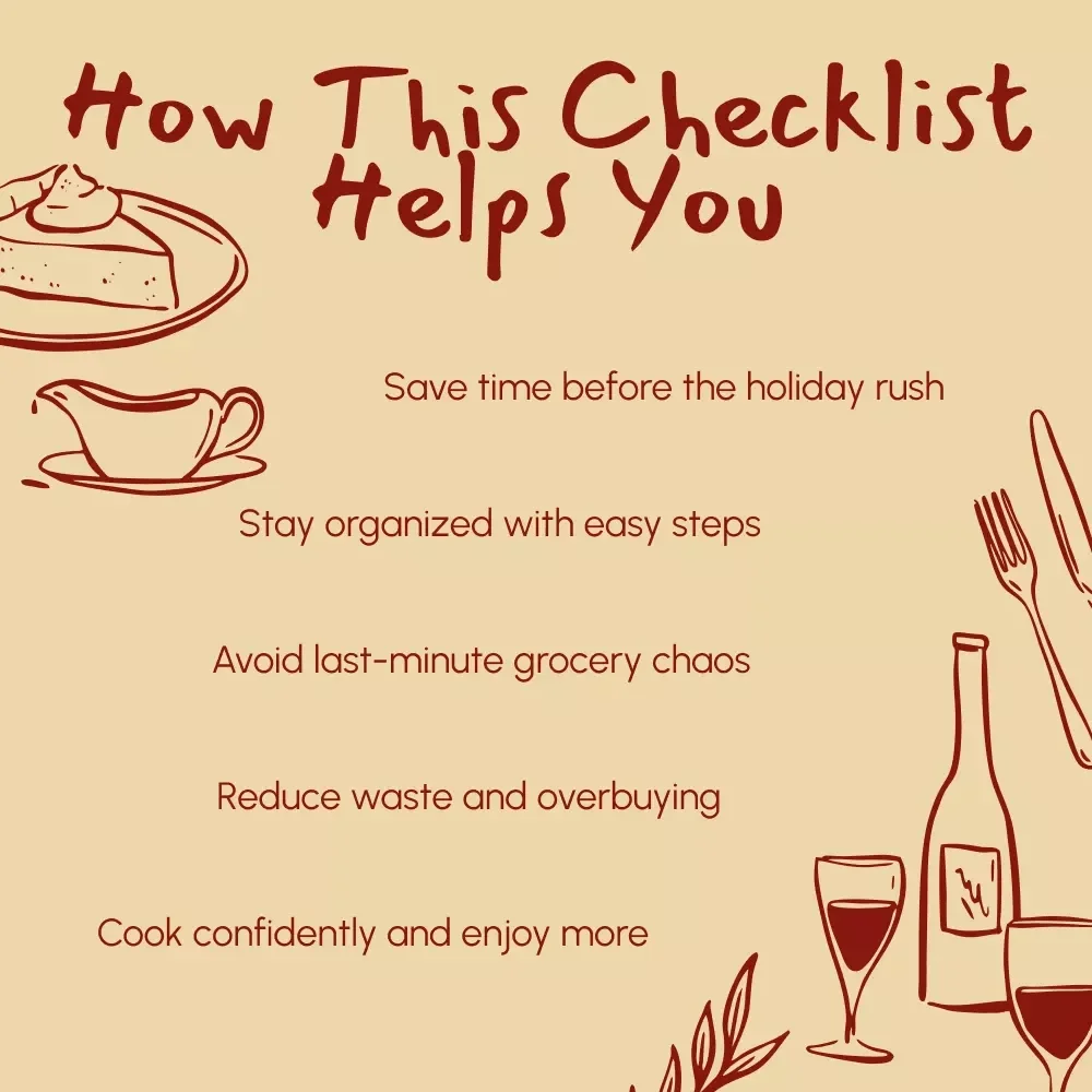 Thanksgiving Pantry Prep Checklist | Digital Download | Holiday Organization Guide | Printable Kitchen Checklist for Stress-Free Thanksgiving Cooking & Meal Planning