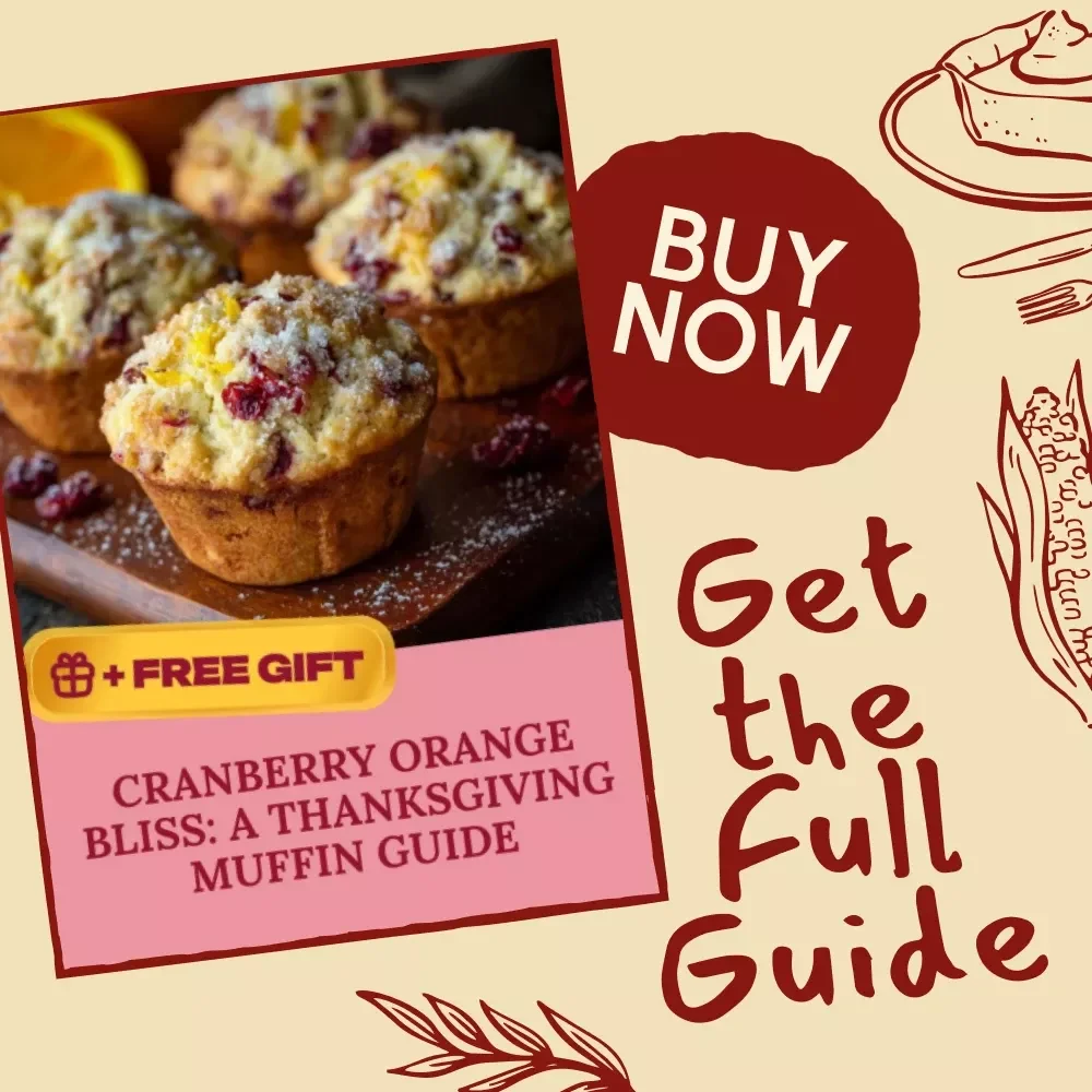 Cranberry Orange Bliss: A Thanksgiving Muffin Guide | Holiday Baking eBook, Festive Recipes, AI Baking Tips, Digital Download