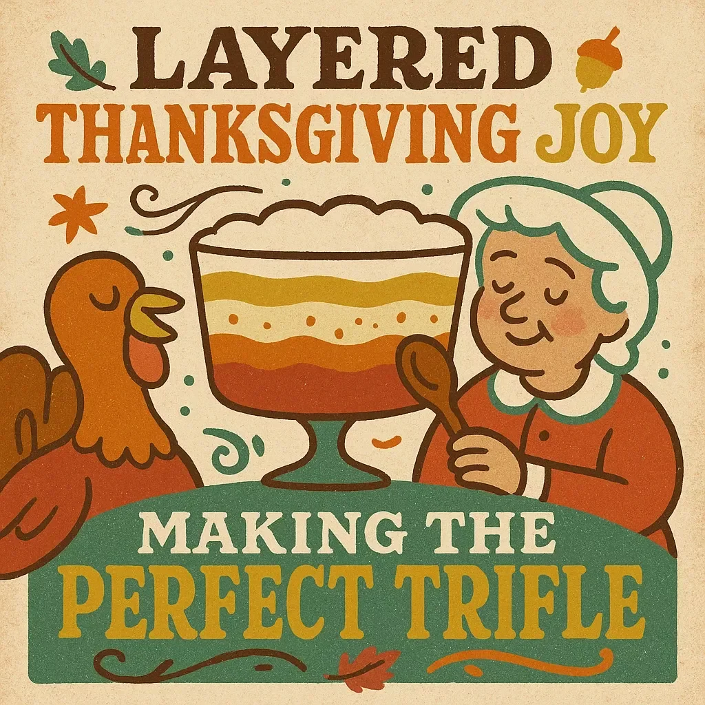 Layered Thanksgiving Joy: A Fun Guide to Making the Perfect Trifle | Digital Download eBook for Holiday Desserts, How to Make a Thanksgiving Trifle, Festive Recipe Guide