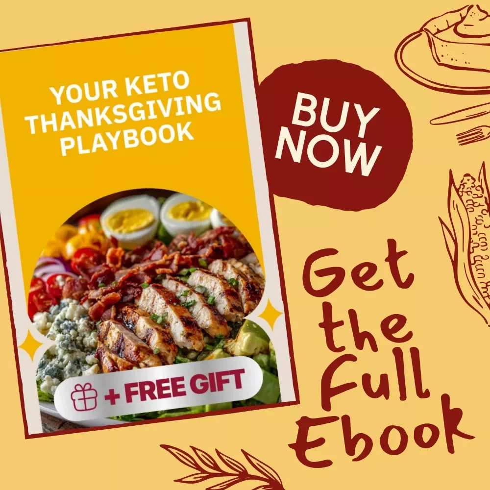 Your Keto Thanksgiving Playbook | Keto Holiday eBook, Low-Carb Thanksgiving Menu Guide, Keto Recipes & Hosting Tips for a Stress-Free Feast
