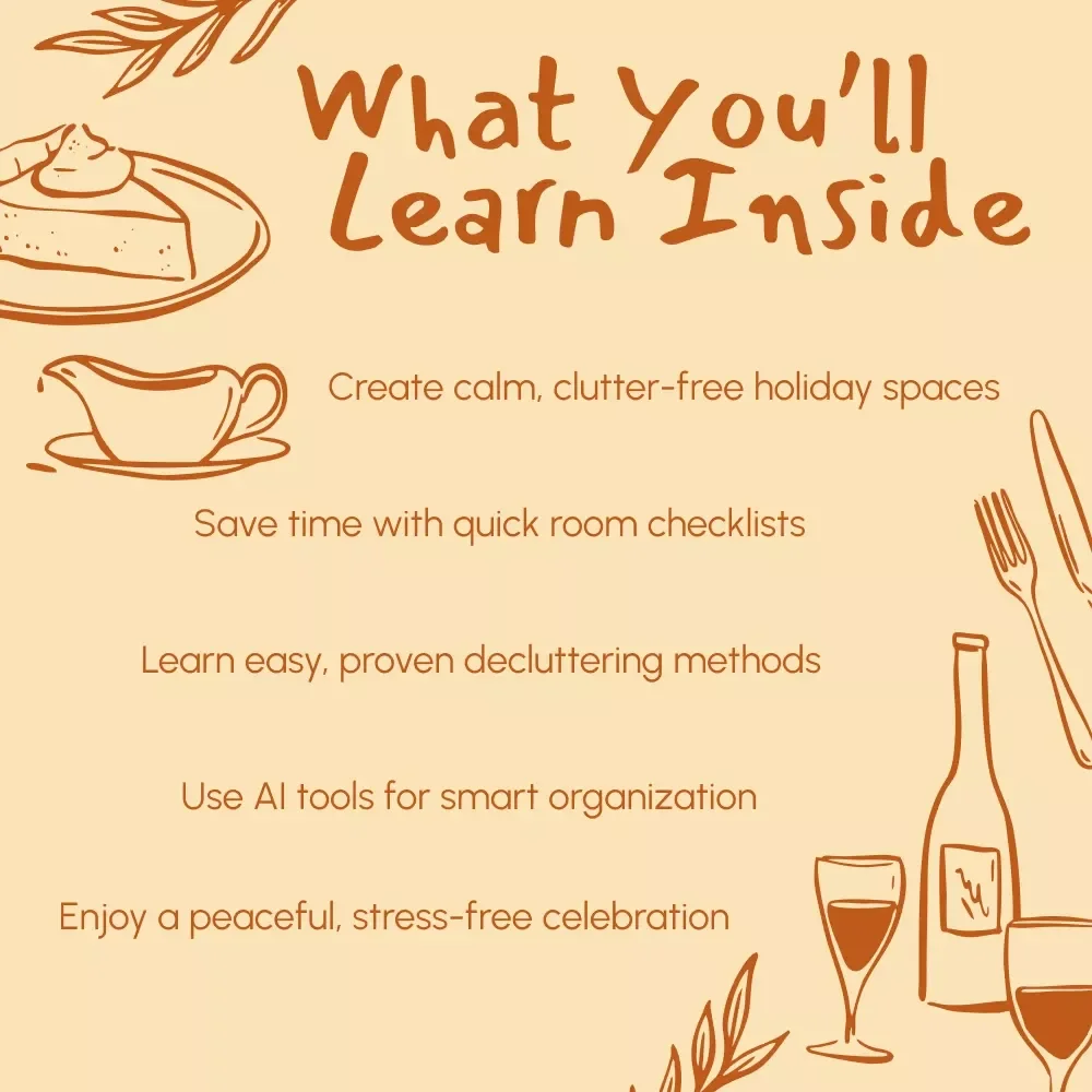 Holiday Clutter-Free Magic | How to Declutter Before the Holiday Rush | Minimalist Holiday Guide, Festive Organization eBook, Digital Decluttering Checklist