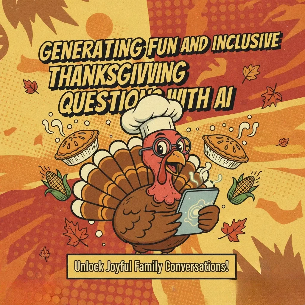 Generating Fun and Inclusive Thanksgiving Questions with AI | How to Use AI to Generate Thanksgiving Table Questions | Digital Guide for Creative and Engaging Family Conversations