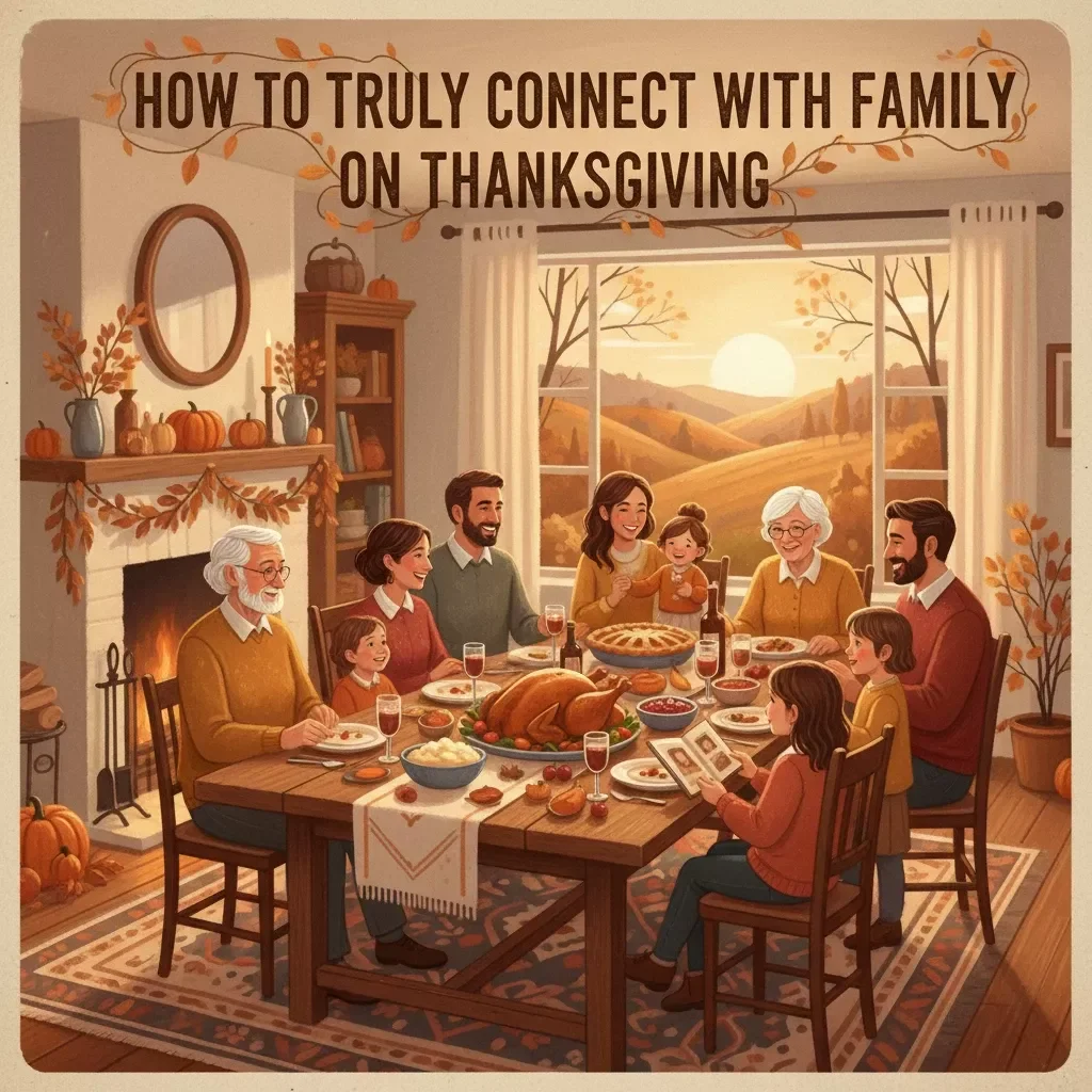 How to Truly Connect with Family on Thanksgiving | Digital eBook Guide for Meaningful Conversations, Gratitude Rituals & Lasting Family Bonds