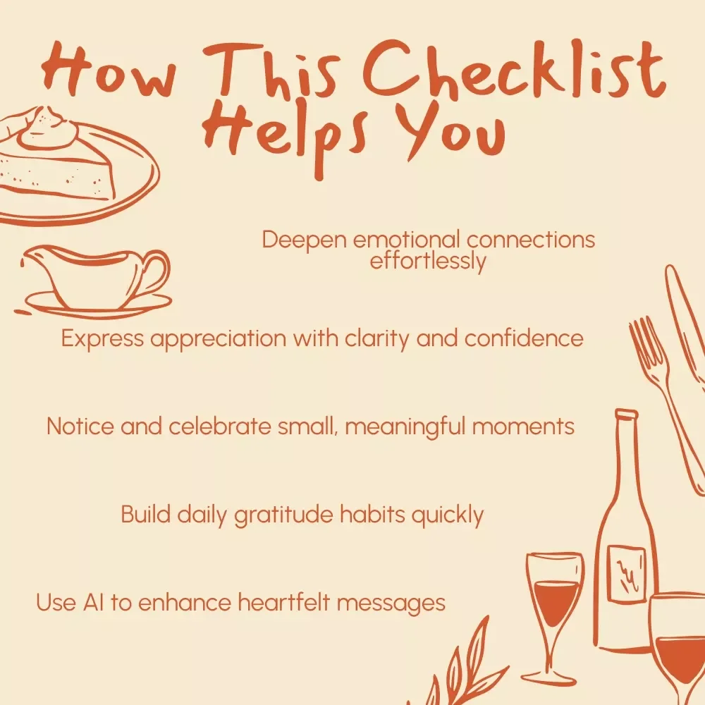 Strengthening Relationships with Gratitude – Digital Download eBook, Guide & Checklist for Family, Friends, and Daily Appreciation