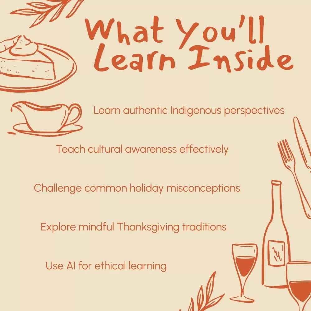 Understanding the Thanksgiving Day of Mourning | Educational eBook, Digital Download, Indigenous History Guide, Cultural Awareness Resource for Teachers & Learners