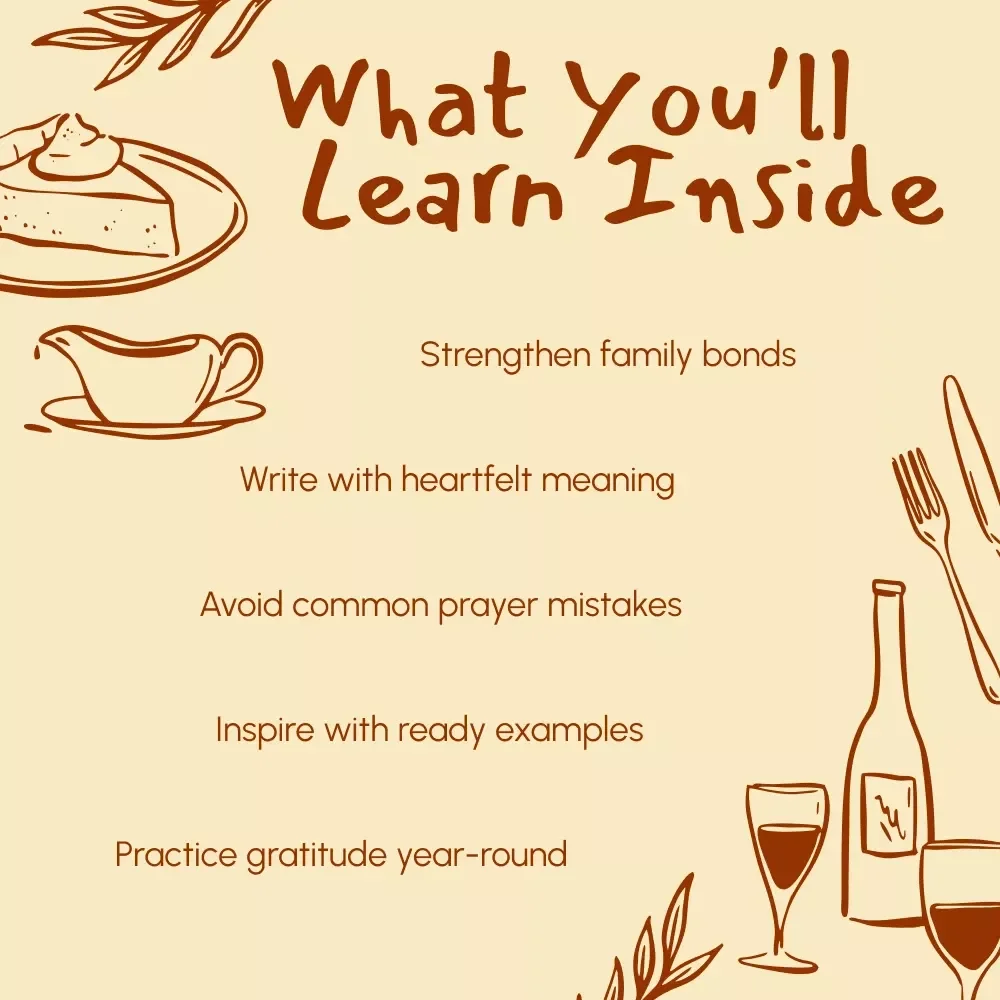 Heartfelt Thanks: Crafting Meaningful Thanksgiving Prayers for Family | Digital Thanksgiving Prayer Guide, Family Gratitude eBook, Printable Faith Resource