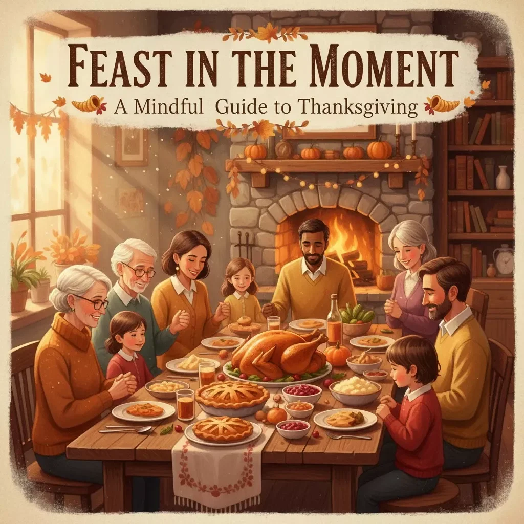 Feast in the Moment: A Mindful Guide to Thanksgiving | Digital Download for Gratitude, Connection & Presence | Mindfulness eBook with Tips for Being Present at Thanksgiving Dinner