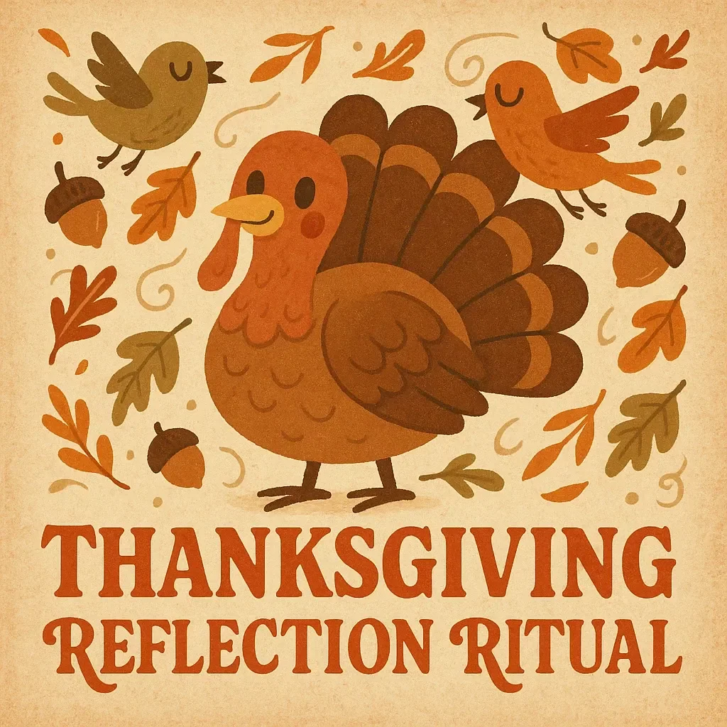Thanksgiving Reflection Ritual | How to Turn Thanksgiving into a Yearly Reflection Ritual | Printable eBook & Digital Guide for Mindful Gratitude and Family Connection