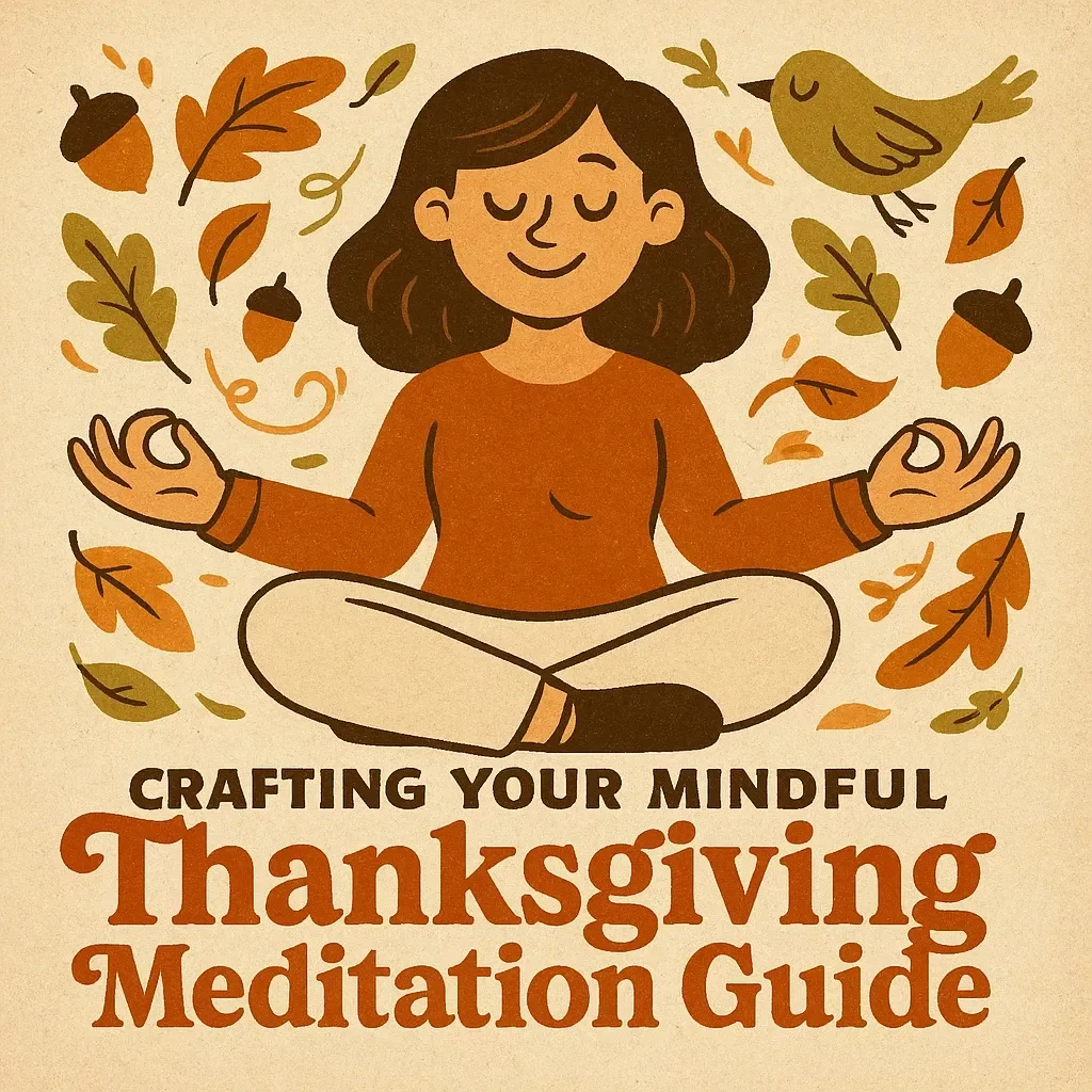Crafting Your Mindful Thanksgiving Meditation Guide | Digital eBook on How to Use AI to Create a Thanksgiving Meditation Guide | Gratitude, Mindfulness & Meditation Practice Planner
