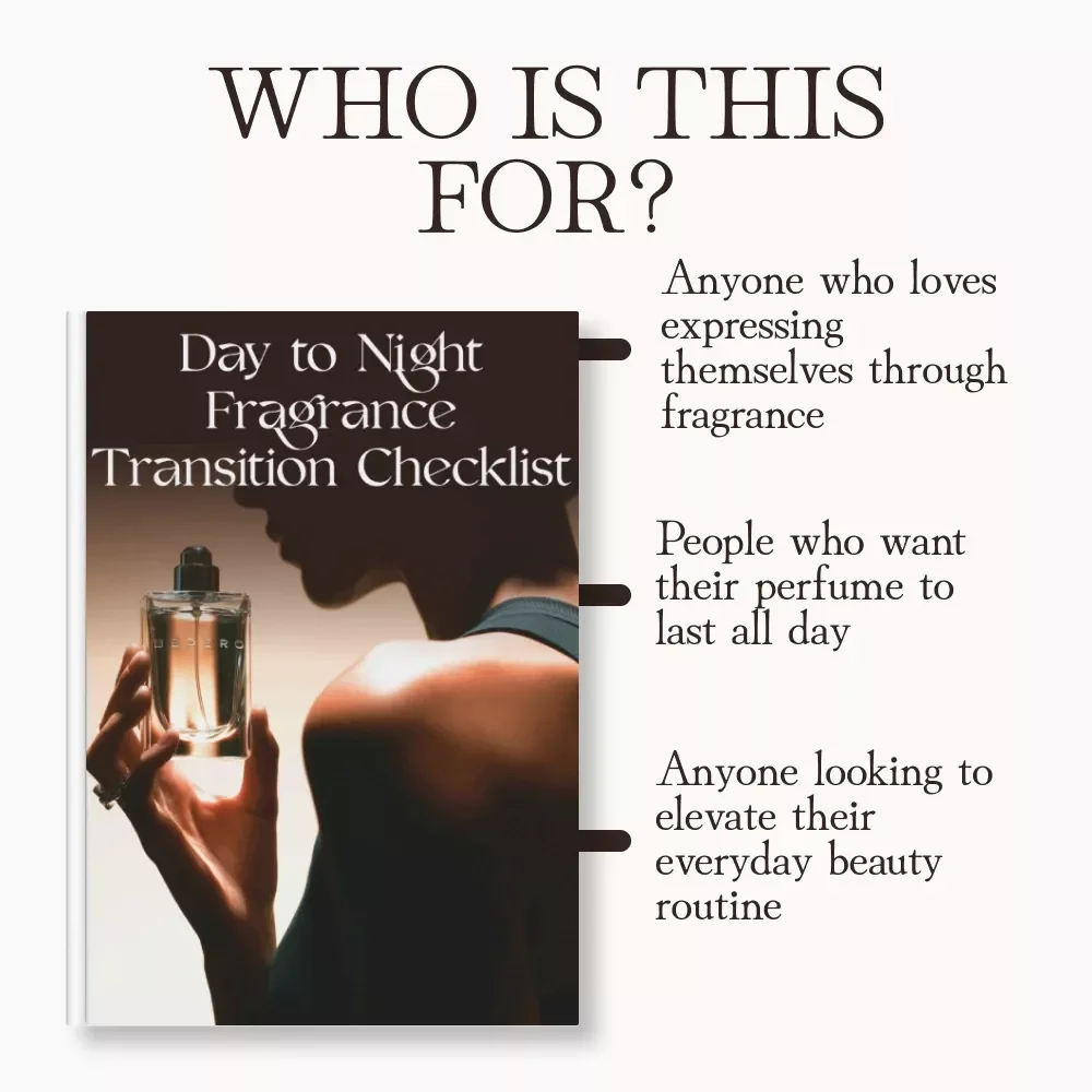 Day to Night Fragrance Transition Checklist | Perfume Layering Guide | Digital Download | How to Go from Office Chic to Evening Allure | Perfume Tips eBook | Fragrance Routine Planner | Printable Self-Care Checklist