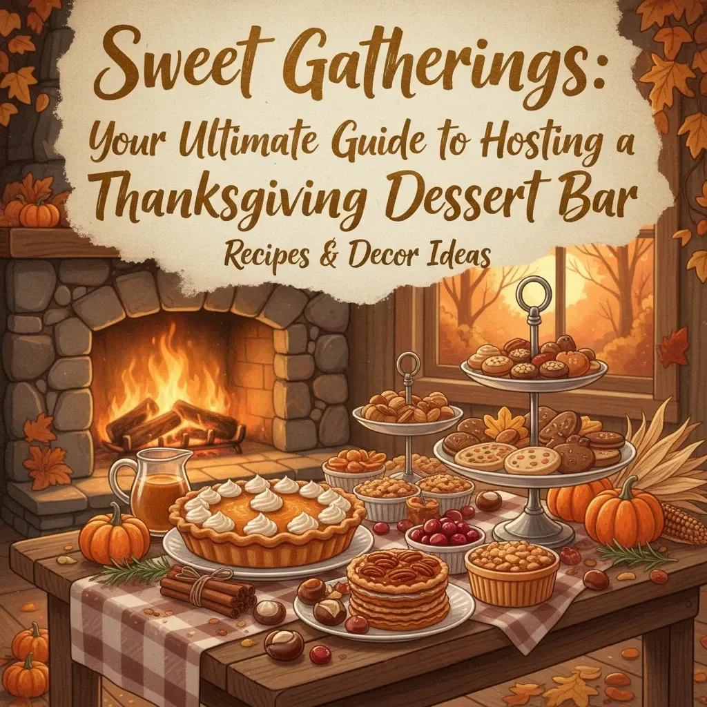 Sweet Gatherings: Your Ultimate Guide to Hosting a Thanksgiving Dessert Bar | Thanksgiving Dessert Ideas | Holiday Entertaining eBook | Dessert Bar Planning Guide | Printable Digital Download
