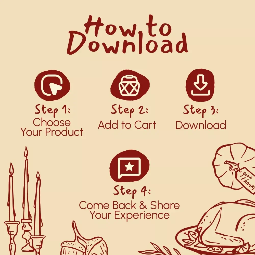 Mindful Eating Tips for a Joyful Thanksgiving | Printable Mindful Eating Checklist | Holiday Wellness & Gratitude Guide | Digital Download for Mindful Holiday Meals