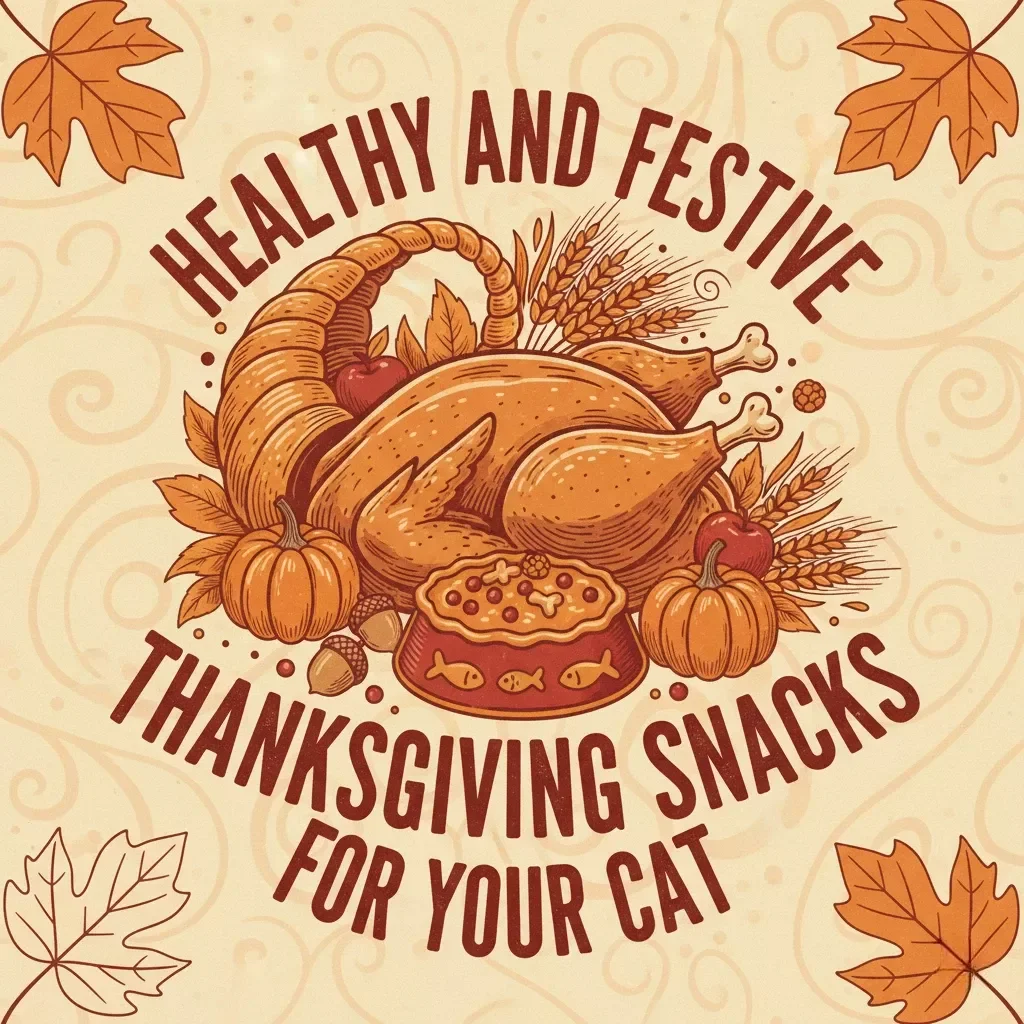 Healthy and Festive Thanksgiving Snacks for Your Cat | Cat Holiday Recipe Guide | AI-Powered Cat Treat Ideas | Printable eBook & Checklist for Pet Lovers