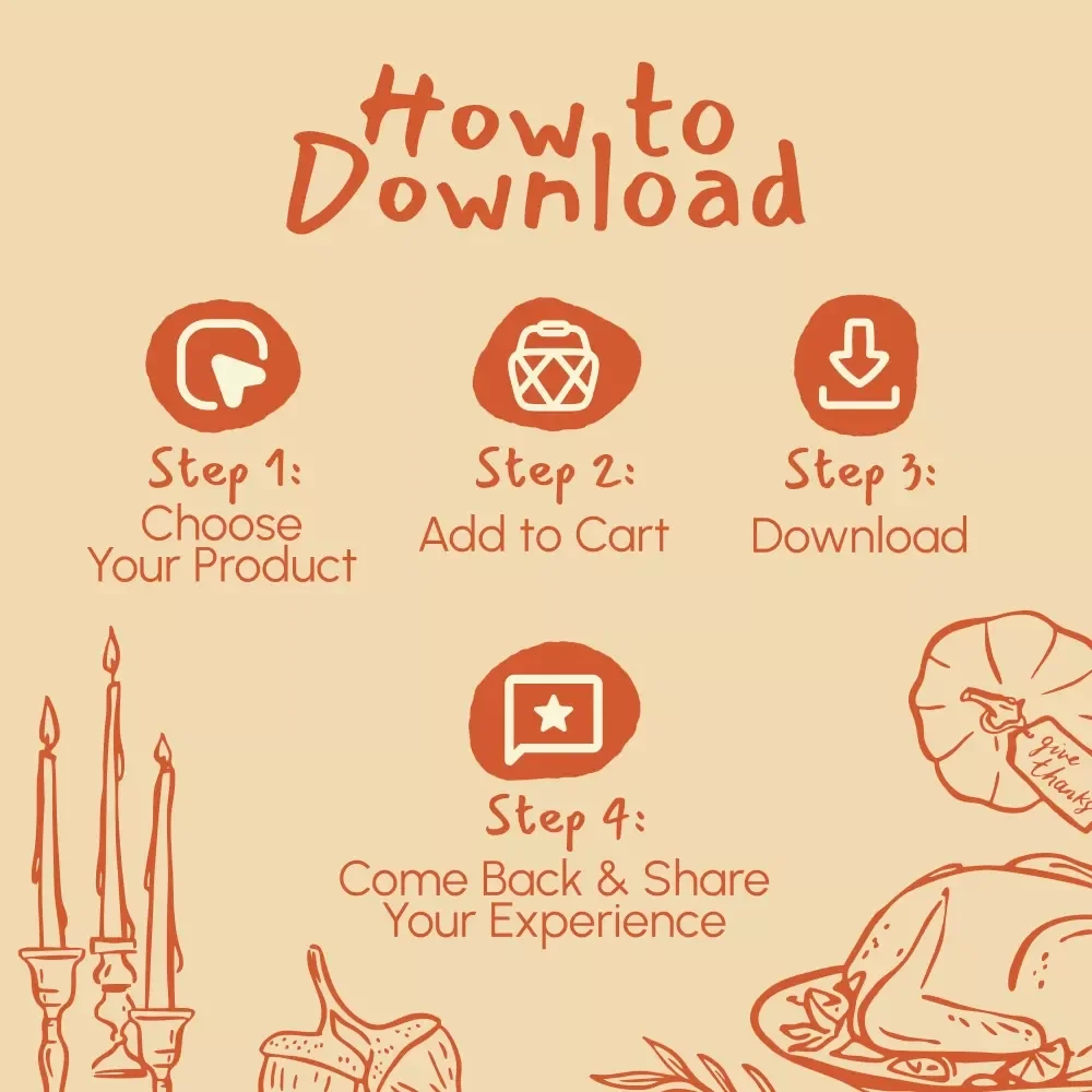 Thanksgiving Rescue: Last-Minute Gifts | Instant Download eBook Guide for Creative, Thoughtful & Easy Last-Minute Thanksgiving Gifts