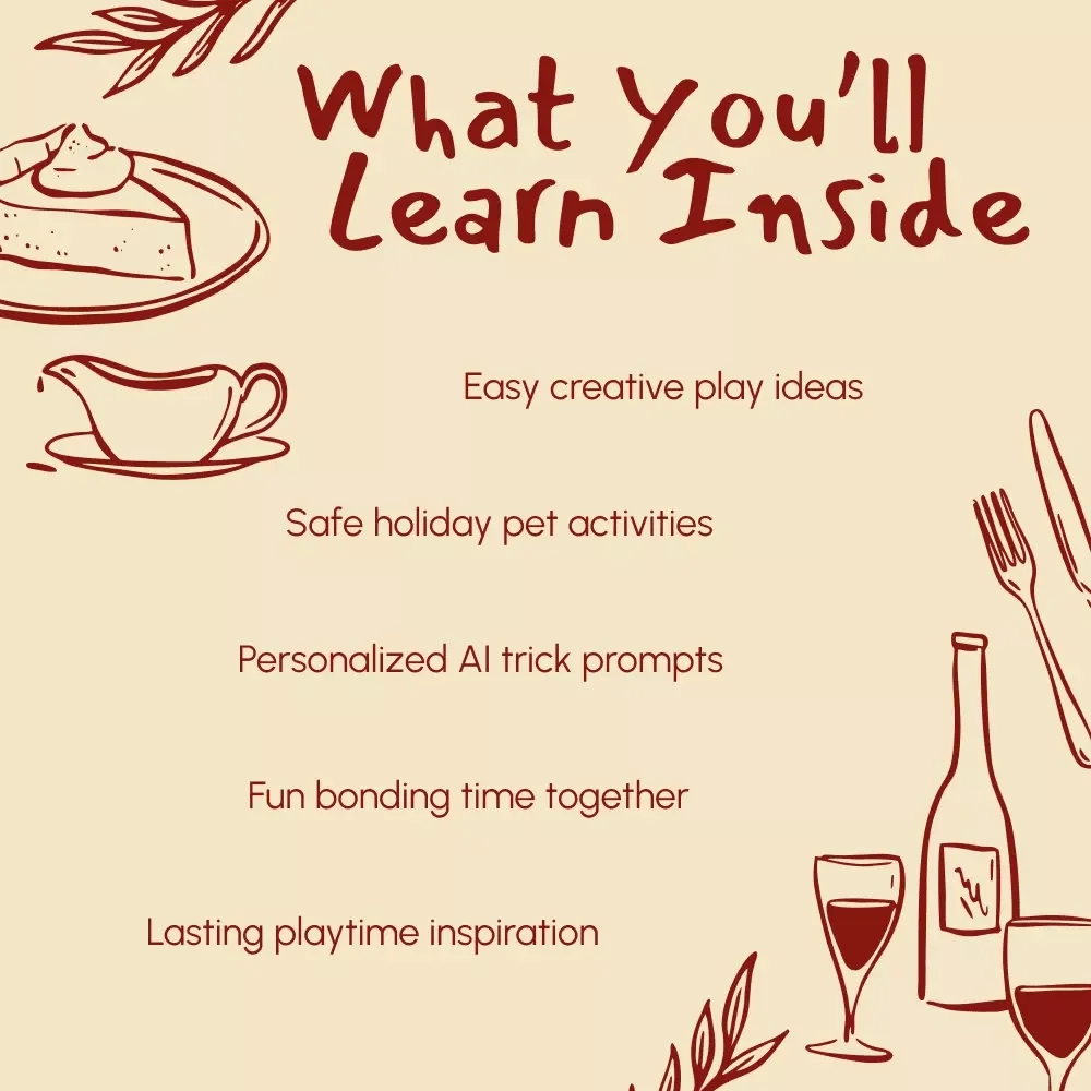 Pet Fun This Thanksgiving | AI Ideas for Thanksgiving Pet Games and Activities | Interactive Pet Play Guide, eBook & Checklist for Safe Holiday Fun